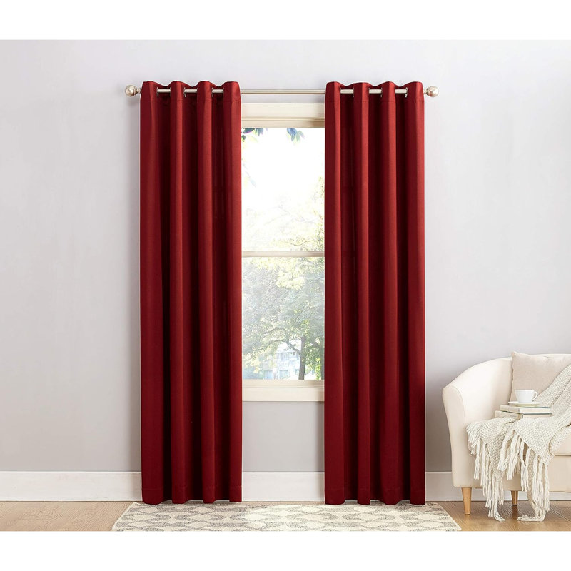Rideau en polyester, Brick, L 54 po x L 84 po