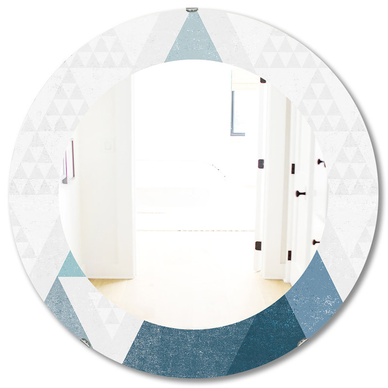Minimal Flat Wall Mirror, 31.5" H x 31.5" W