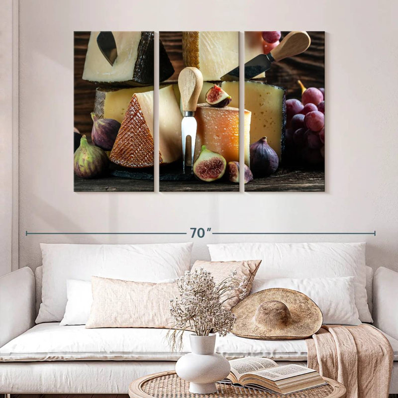 Yarlin Cheese Wedges, 32" H x 50" W