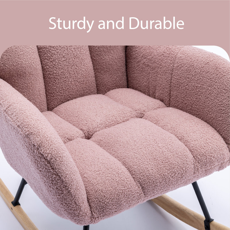 Chaise berçante Damen, Rose