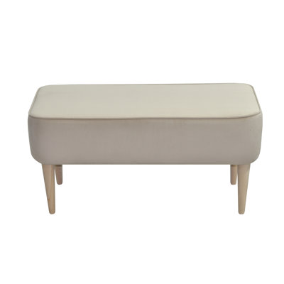 Milo Polyester Blend and Velvet Upholstered Bench