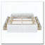 Structure de lit plateforme en bois avec 6 tiroirs-69043942