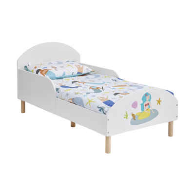 Kids White Toddler Bed – Mermaid