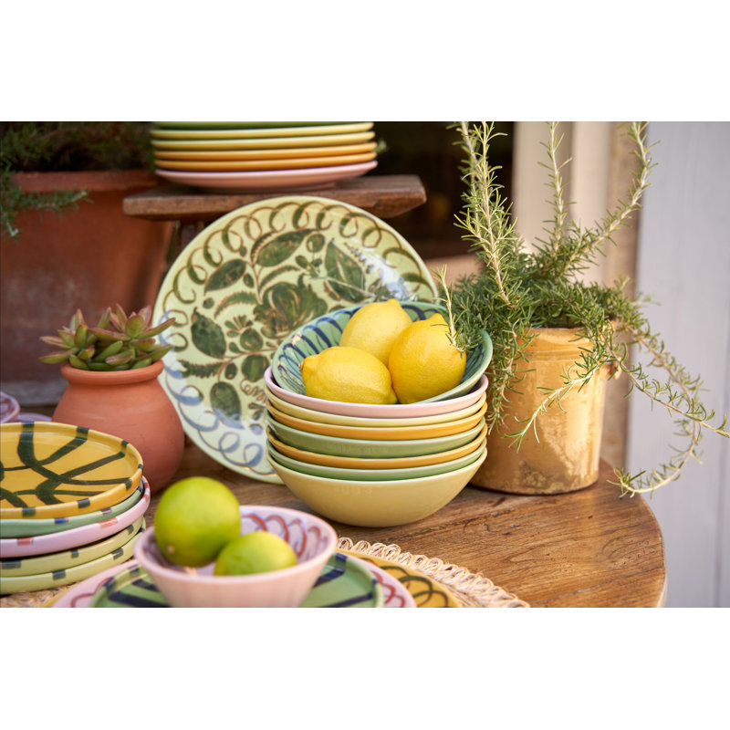 Amalfi Berry Bowl - Pink - 4.5", Pink