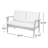 Kendra 48.75 " W Straight Wicker Loveseat with Cushions-2111901379