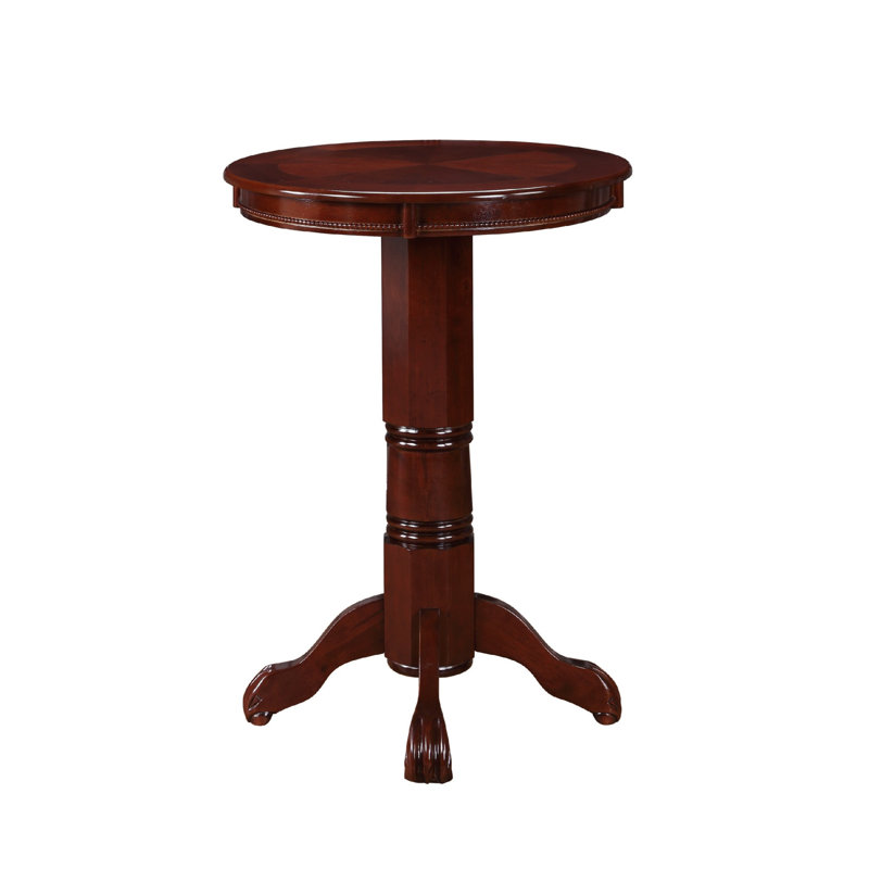 Table bistro en bois Ava, Marron foncé