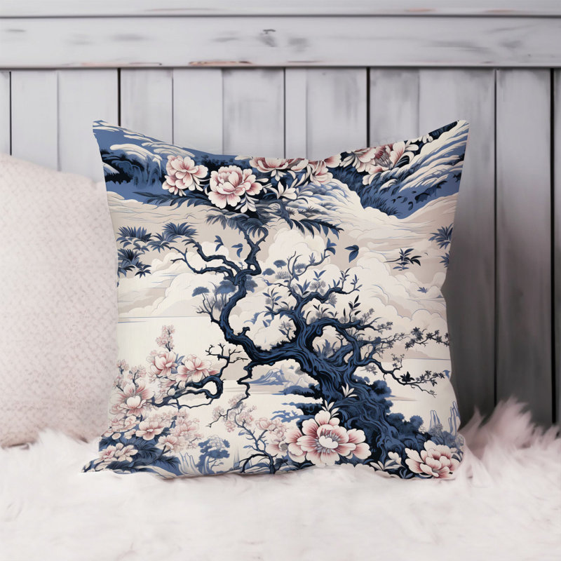 Chinoiserie Asian Pattern XVII, 18"H x 18"W