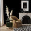 Edie Marble & Leather Magazine Side Table-639175465