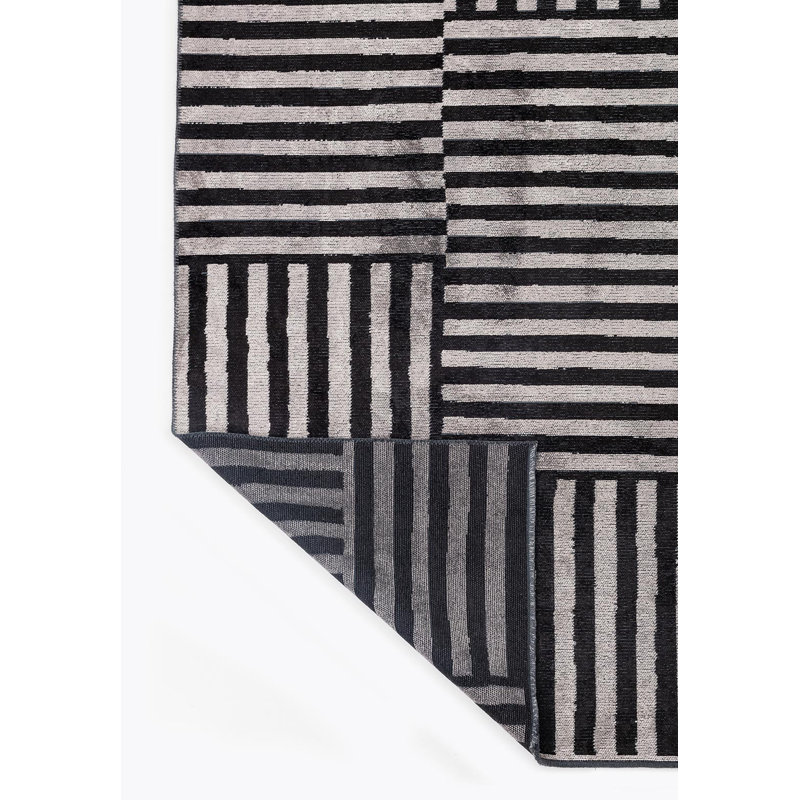 Rapture Houndstooth Area Rug, Square 9'
