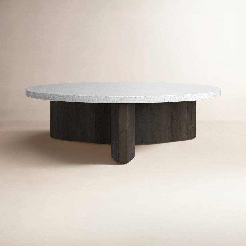 Table basse Huntington, Blanc italien / noir fumé