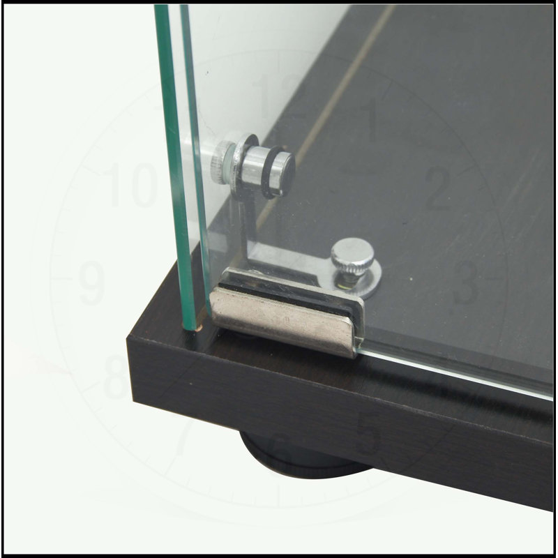 Vitrine à DEL verrouillable polyvalente avec rangement abondant, Noir, noir, noir, noir