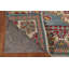 Tapis bleu clair à motif géométrique Kazak