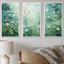 White And Green Herbs Symphony I - Floral Herbs Wall Art Living Room Set