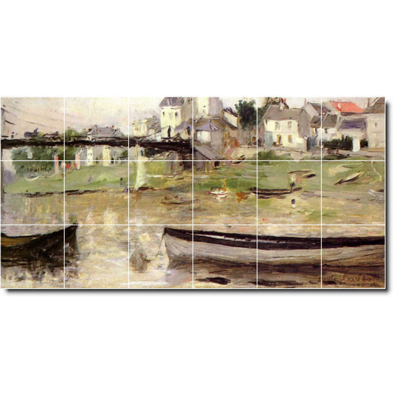Carreau de céramique décorative 36 po x 18 po 6 po x 6 po, Bord de l'eau 06531