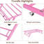 Cadre de lit gigogne double en métal escamotable, plateforme verticale pliable
