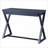 Nalo Contemporary Charcoal Console Table with Drawer &amp; X-Shape Base | Synthetic Wood | Charcoal