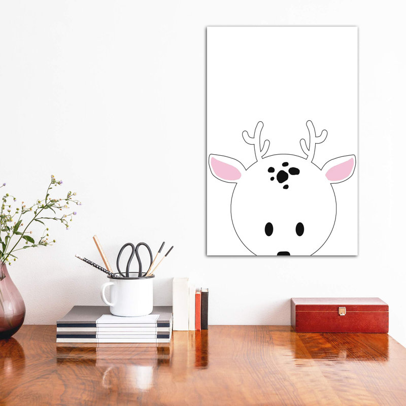 Art peekaboo i, H 26 po x l 18 po x P 1,5 po, Toile tendue