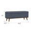 Banc de chambre capitonné 52,2 po Mannes