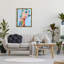 "Rainbow", art mural sur toile bleu abstrait par Grace Popp-1902623148-1902623149