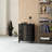 (Restocked) Mahisha Black Metal Filling Cabinet For Home Office with Wheels,Fully Assembled 