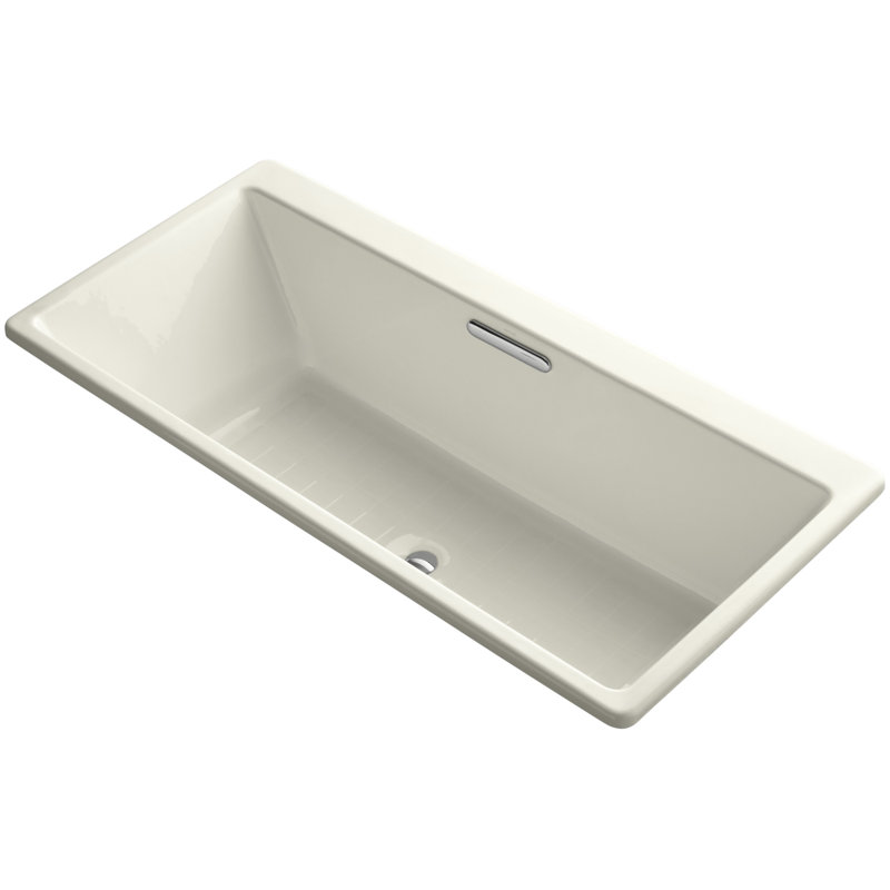 Reve 67" x 36" Soaking Bathtub, Biscuit