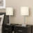 Lighting, Set Of 2, 17"h, Table Lamp, Usb Port Included, Nickel Metal, Ivory / Cream Shade, Contemporary-2054995886-2054995887
