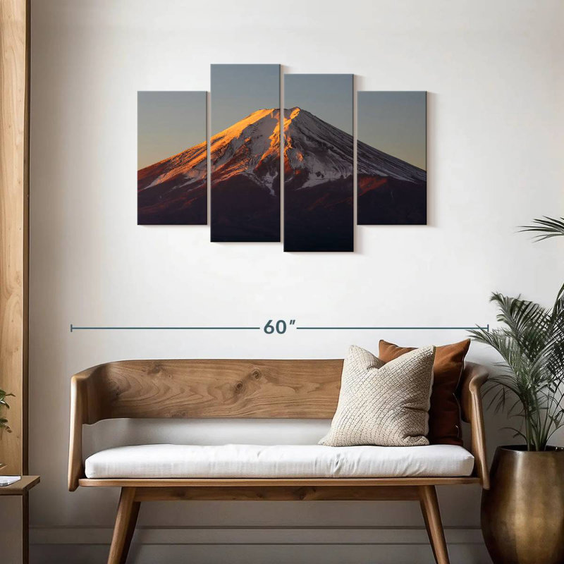 Alvord Mt Fuji Sunrise, H 27 po x l 43 po