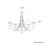 Vesca 5 Light 29in x 23in Semi-Flush Mount in Etruscan Gold with Clear Radiance Crystals-1645409513-1645409414