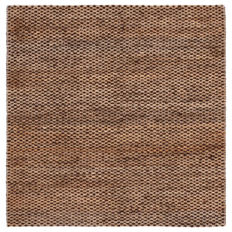 Sven Natural Fiber Pit Loomed Jute Rug, Square 6'