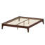 Base de lit plateforme en bois de bambou massif avec support de lattes en bois durable-129045294