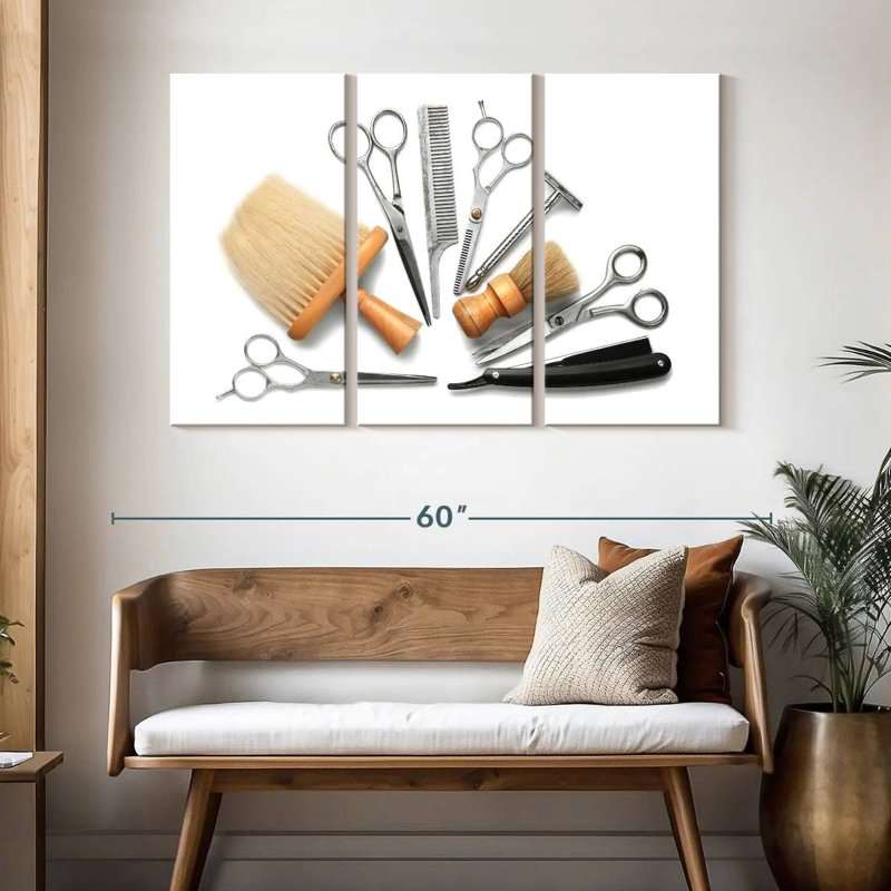 Shuttleworth Barber Set, 32" H x 50" W
