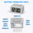 Modern Electric Tabletop Clock in Silver with Alarm
