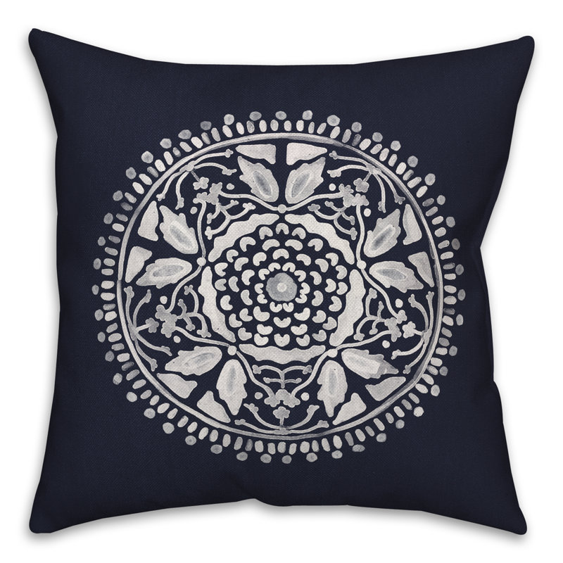  Medallion 1 Square Pillow Cover & Insert