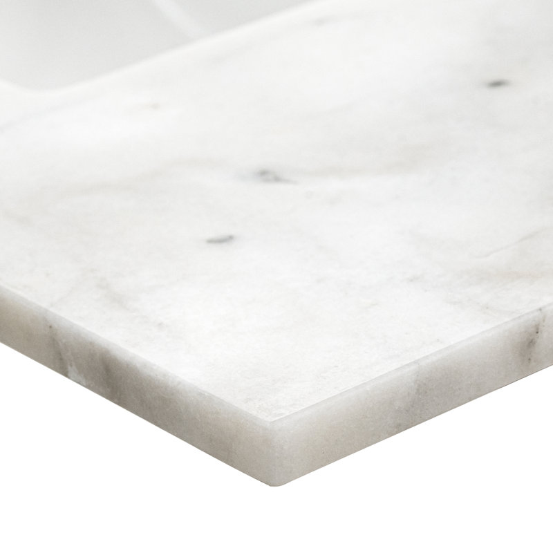 Comptoir de meuble-lavabo en noyer riche de 36 po x P 21 po avec plateau simple encastré rectangulaire Marella de Marly, 36