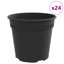 Round Flower Pot 24 Pcs Plastic-1534420386-1534420410