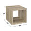 Table de bout carrée en bois d'ingénierie, pin vieilli-638294045