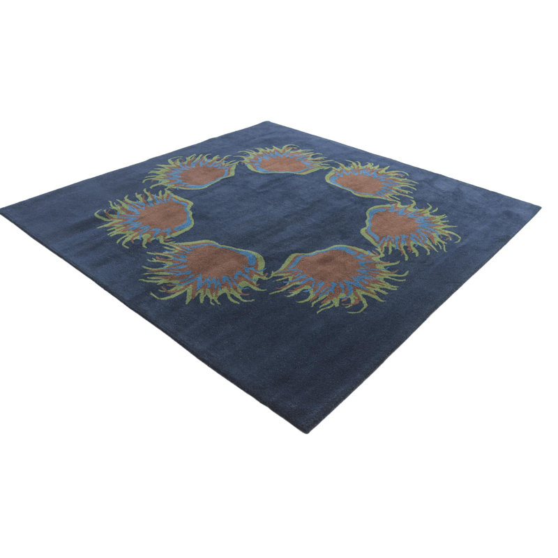 Tapis carré bleu marine Odenton
