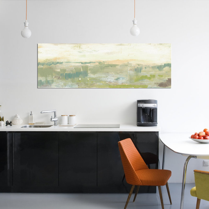 «Greenery Horizon Line II», reproduction sur toile, H 24 po x l 72 po x P 1,5 po, Toile tendue