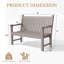 Banc d'extérieur 48 po x 48 po HiPS-133472224
