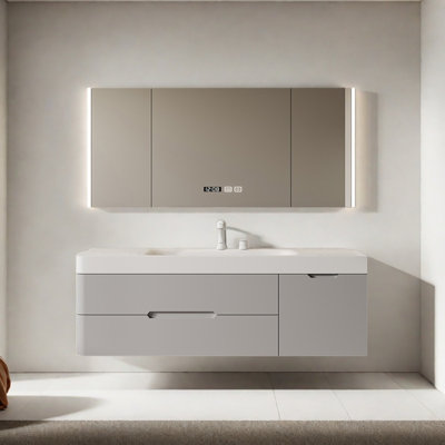 Armoire de salle de bain moderne, simple et légère de luxe