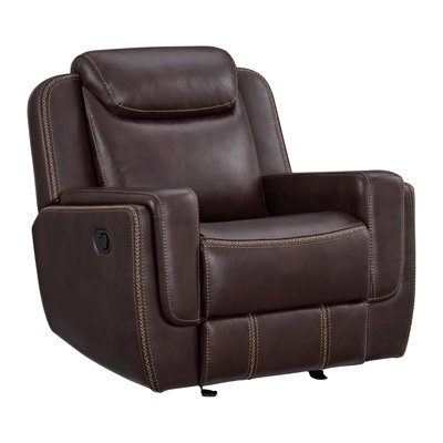 Lynx Glider Motion Recliner in Neono Brown