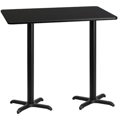Jacobsen 30'' x 60'' Rectangular Laminate Table Top with 22'' x 22'' Table Height Bases -  Ebern Designs, 0E71D87A80904C138A617D1582203E4D