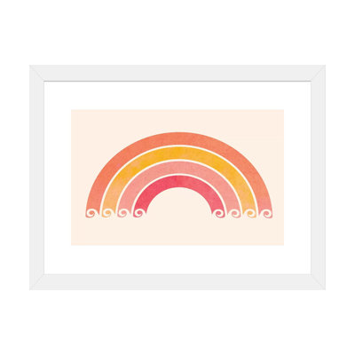 «Retro Rainbow Waves» par Modern Tropical - impression d'art graphique