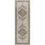 Seychel lavable à la machine traditionnel médaillon floral brun / beige / crème / moutarde-1970612595