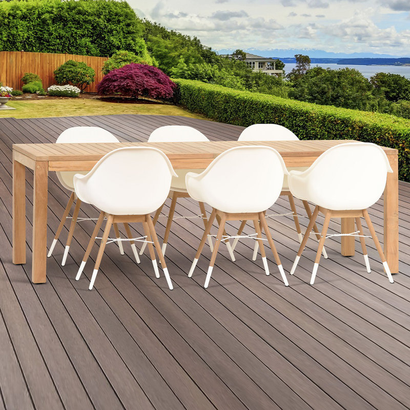 Ensemble repas 7 pièces Amazonia Charlotte Deluxe