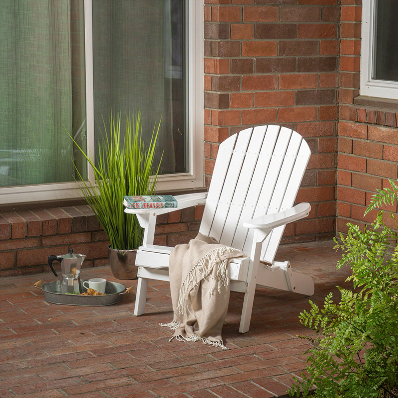 Chaise Adirondack pliante Vejle, Blanc