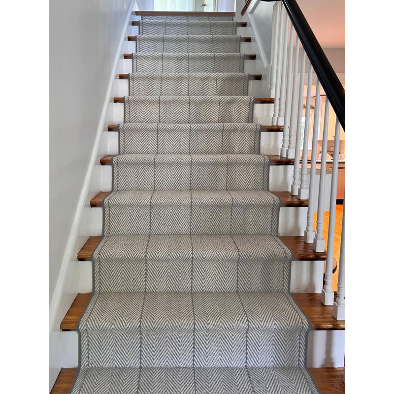 Tapis en laine fait à la main sur mesure, Tapis de couloir 2 pi 7 po x 25 pi