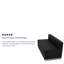 Causeuse LeatherSoft Hercules Alon avec base en acier inoxydable - mobilier de réception-21874747