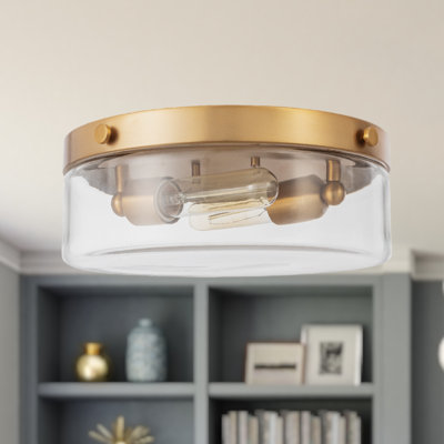 Plafonnier encastré moderne 2 lumières 12 po Somerset