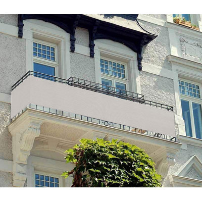 Housse d'intimité pour balcon (noir)